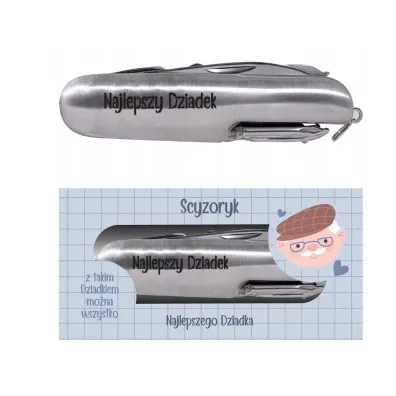 Be-Happy Gifts Scyzoryk multitool - Najlepszy Dziadek