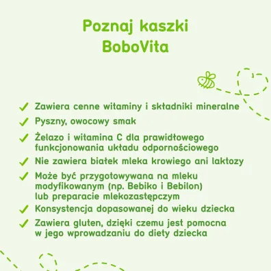 BoboVita Kaszka manna 3 owoce po 6. miesi�cu 180 g