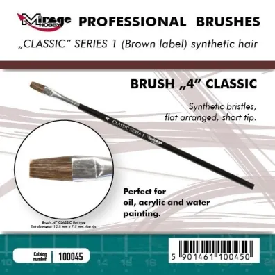P�dzelek p�aski high quality classic rozm 4