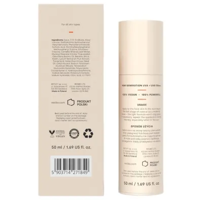 Resibo Our Lightest ultralekki krem do twarzy z antyoksydantami SPF 50 50 ml
