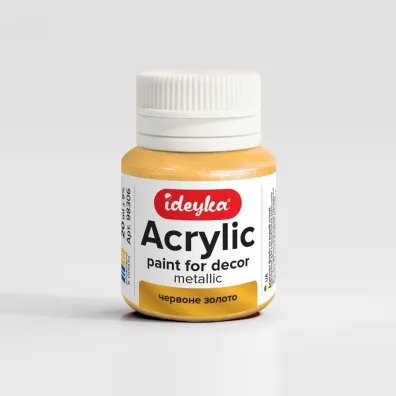 Farba akrylowa metaliczna Czerwone z�oto 20ml