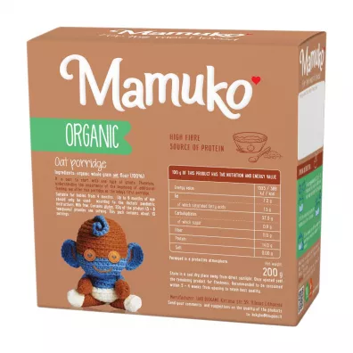 Mamuko Ekologiczna Kaszka Owsiana 200 g Bio
