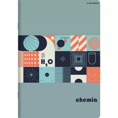 Top-2000 Zeszyt A5 Chemia kratka 60 kartek 10 szt.