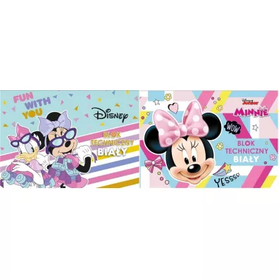 Beniamin Blok techniczny A4 Minnie Mouse bia�y 10 kartek