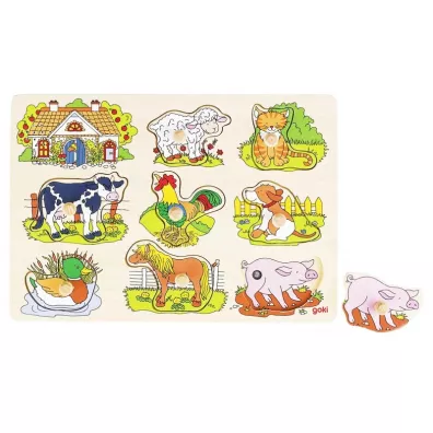 Puzzle Uk�adanka D�wi�kowa zwierz�ta wiejskie Goki