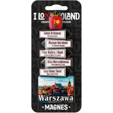 Pan Dragon Magnes I love Poland Warszawa ILP-MAG-C-WAR-11