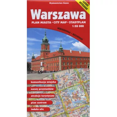 Warszawa. Plan miasta w skali 1:28 000 (wersja wodoodporna)
