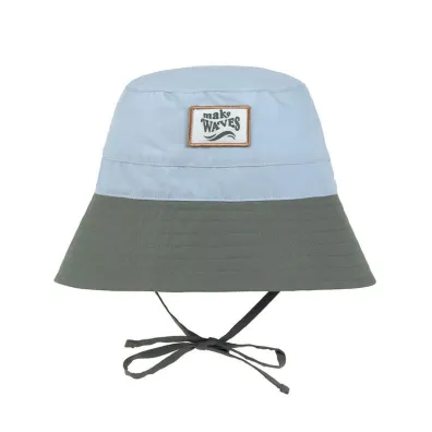 Lassig Kapelusz rybacki z filtrem UV80 Splash & Fun sky blue/deep olive, rozm. 46/49
