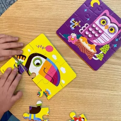 Puzzle piankowe 2w1. Ptaki Roter Kafer