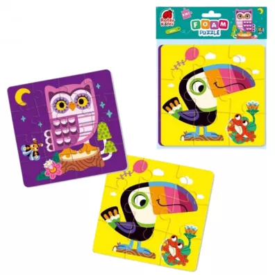 Puzzle piankowe 2w1. Ptaki Roter Kafer