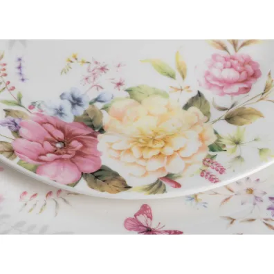 Siaki Collection Talerz porcelanowy Delicate Flowers 19 cm