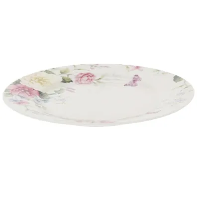Siaki Collection Talerz porcelanowy Delicate Flowers 19 cm