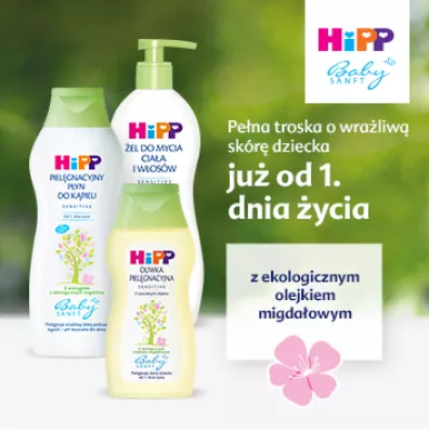 Hipp Babysanft �el do mycia cia�a i w�os�w, od 1. dnia �ycia 400 ml