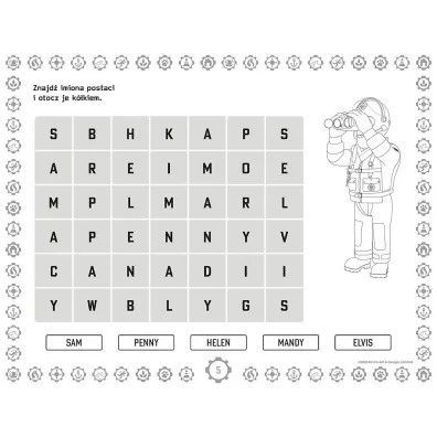 Stra�ak Sam. Giga notes z naklejkami