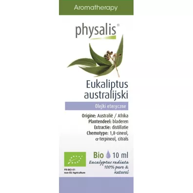 Physalis Olejek eteryczny eukaliptus australijski (eucalyptus radiata) 10 ml