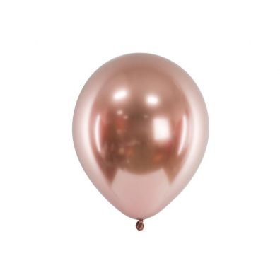 Zdjęcia - Pozostałe ozdoby Balony Glossy różowe złoto 10 szt.