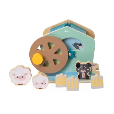 Puzzle Drewniany Wodny M�yn Z Owieczkami Chicco