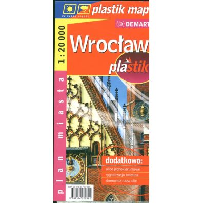 Wrocław - laminowany plan miasta 1:20 000