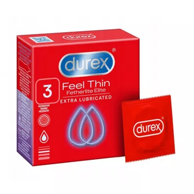 Durex prezerwatywy Fetherlite Elite ultracienkie 3 szt.