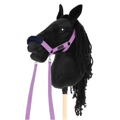 Kantar dla Hobby Horse wodze + futerka lawendowy Skippi