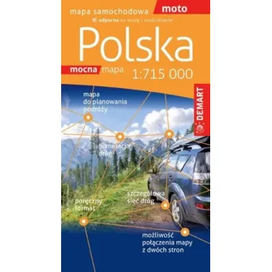 Mapa samochodowa Polska 1:715 000
