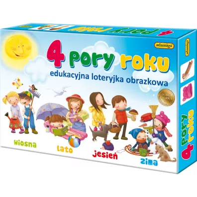 4 pory roku. Edukacyjna loteryjka obrazkowa Adamigo