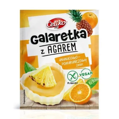 Celiko Galaretka z agarem ananasowo-pomara�czowa Zestaw 3 x 45 g