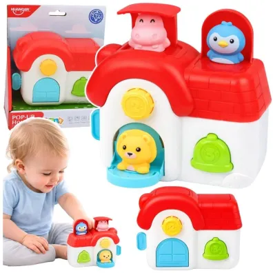 Domek interaktywny Zwierz�tka LeanToys