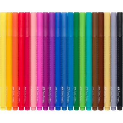 Faber-Castell Flamastry Grip w etui 20 szt.