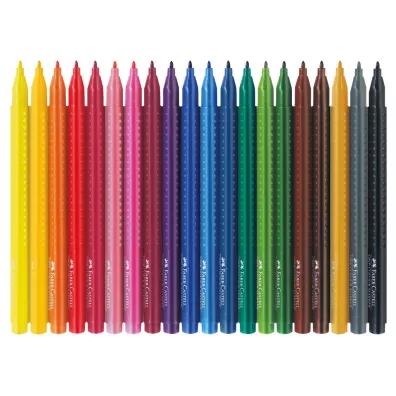 Faber-Castell Flamastry Grip w etui 20 szt.