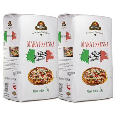 Pzz Mąka pszenna na pizzę włoską Typ OO Zestaw 2 x 1 kg