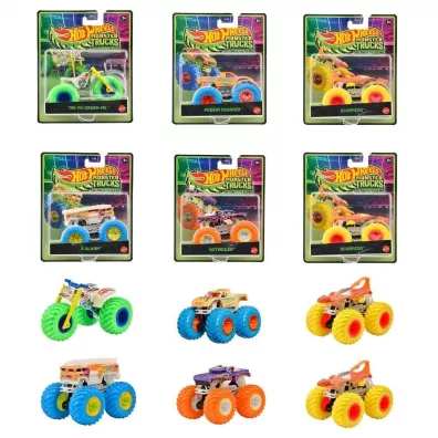 Hot Wheels Monster Trucks �wiec�cy w ciemno�ci mix Mattel