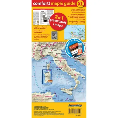 Sardynia laminowany map&guide XL 2w1 przewodnik i mapa