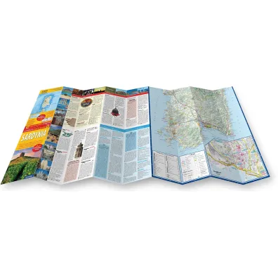 Sardynia laminowany map&guide XL 2w1 przewodnik i mapa