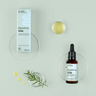 Aura Herbals Floradrop protect probiotyk krople suplement diety 20 ml