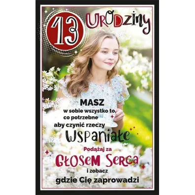 AbCard Kartka okoliczno�ciowa Urodziny 13 U99