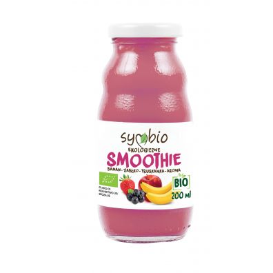 Symbio Smoothie banan - jabko - truskawka - aronia 200 g Bio