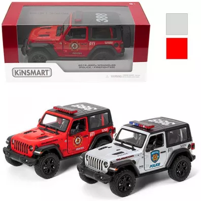 Jeep wrangler policja stra� 1:34 Kinsmart