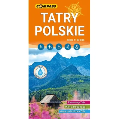 Tatry Polskie. Mapa turystyczna w skali 1:30 000 (wersja wodoodporna)
