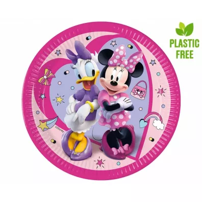Godan Talerzyki papierowe Minnie Junior 23cm 8 szt.
