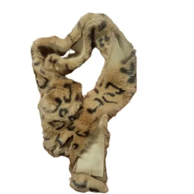 Sztuczne futerko 150cm br�zowe w panterk�