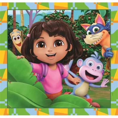 Puzzle 3x48 el. SuperColor. Dora Clementoni