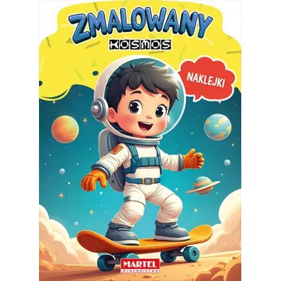 Zmalowany kosmos. Kolorowanka z naklejkami - Agata Niemirska