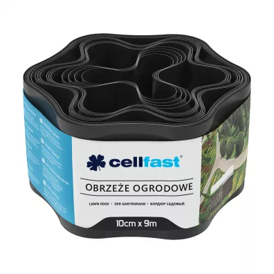 Cellfast Obrzee ogrodowe czarne 10 cm x 9 m
