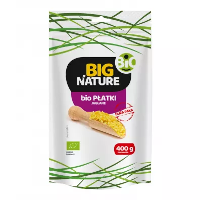 Big Nature P�atki jaglane Du�a Paka 400 g Bio