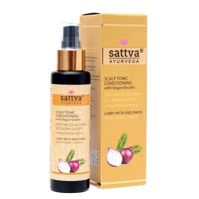 Sattva Wcierka do sk�ry g�owy od�ywcza li�cie curry & cebula 100 ml
