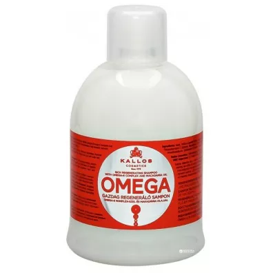 Kallos Omega Rich Regenerating Shampoo With Omega-6 Complex And Macadamia Oil regeneruj�cy szampon z kompleksem omega-6 i olejem makadamii 1 l