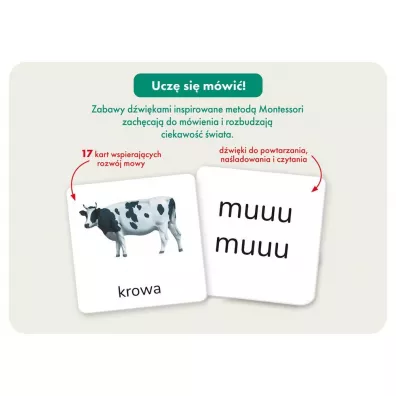 Montessori. Karty obrazkowe. Dwiki