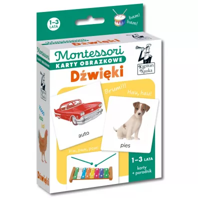 Montessori. Karty obrazkowe. Dwiki