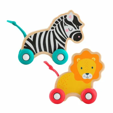 Fisher-Price. Zwierz�tka drewniane do pchania Mattel